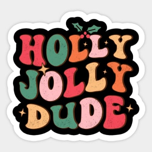 Holly Jolly Dude Sticker